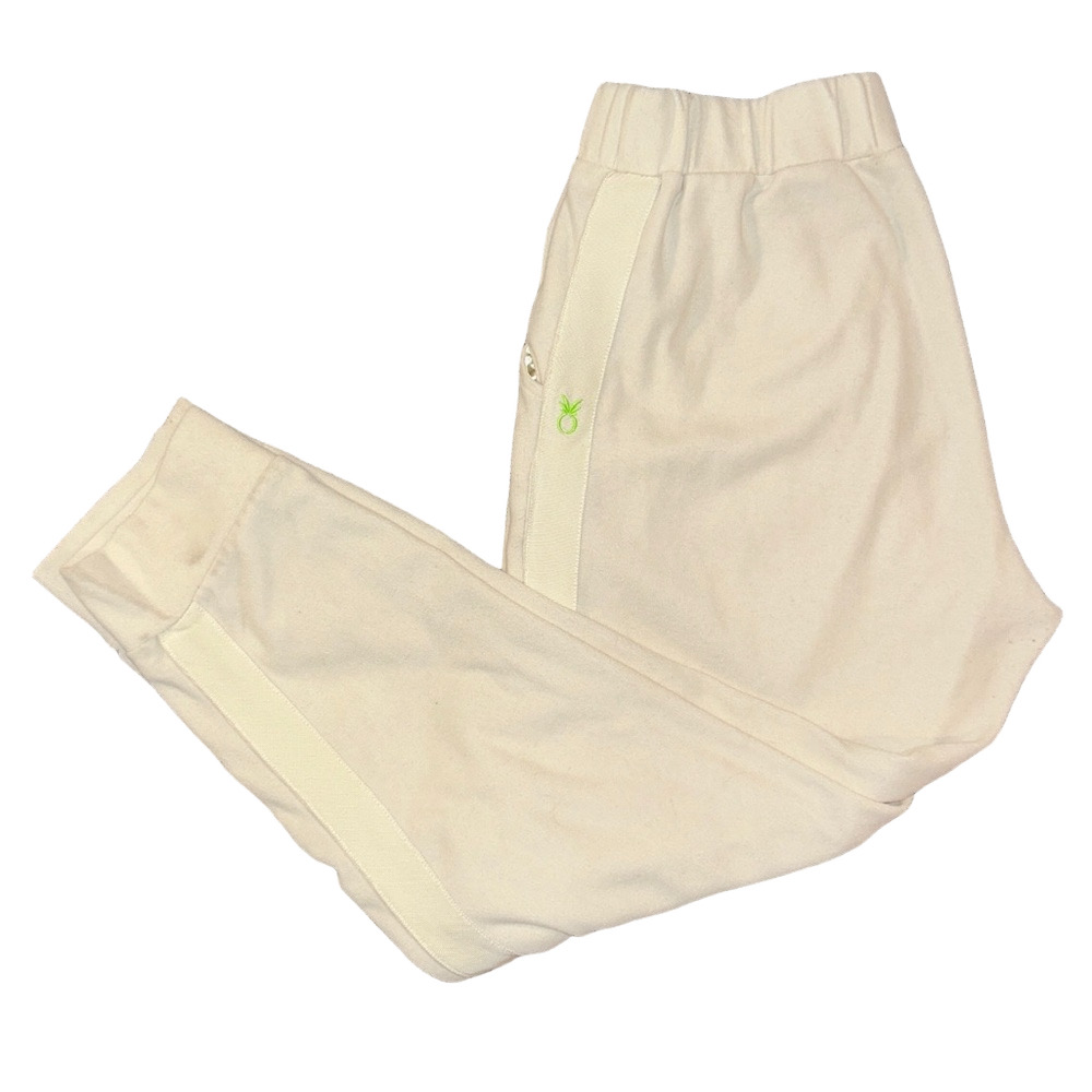 Dudley Stephens Cream Terry Fleece Jay Jogger Sweatpants Size Large